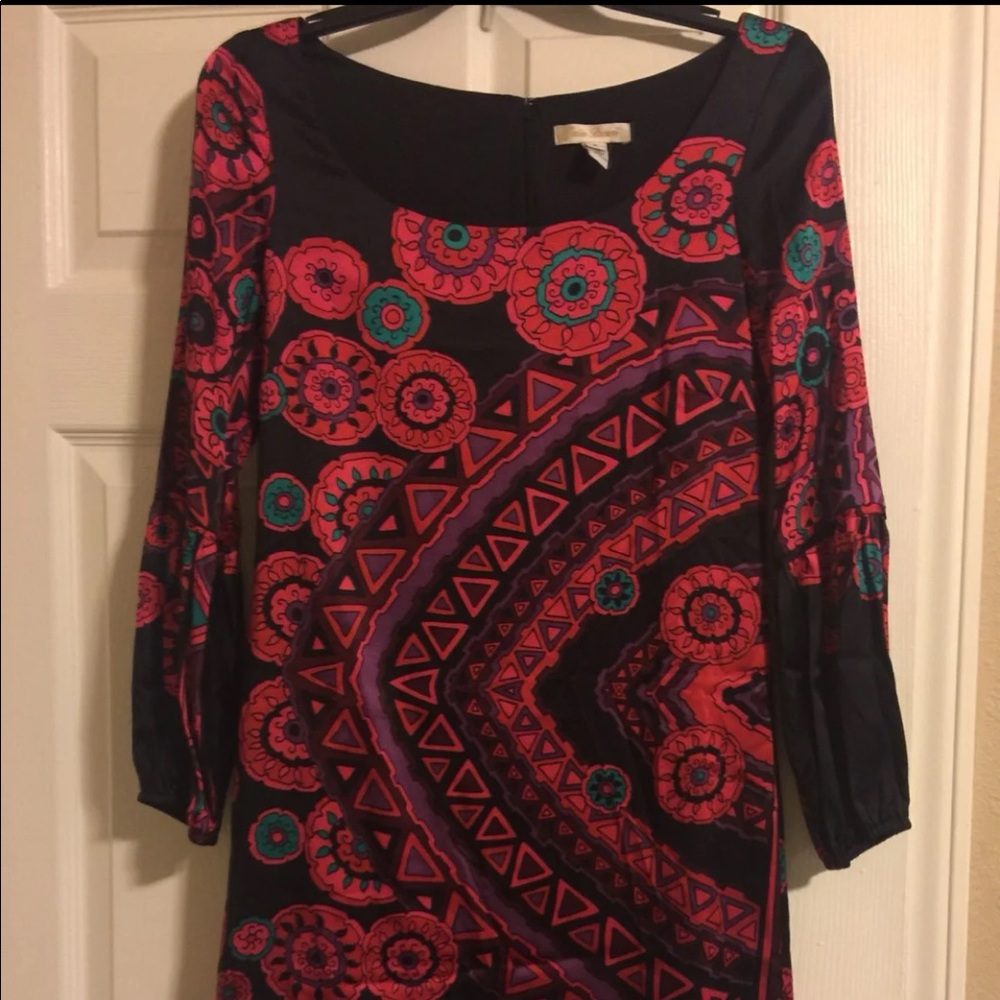 Julie brown printed shift dress